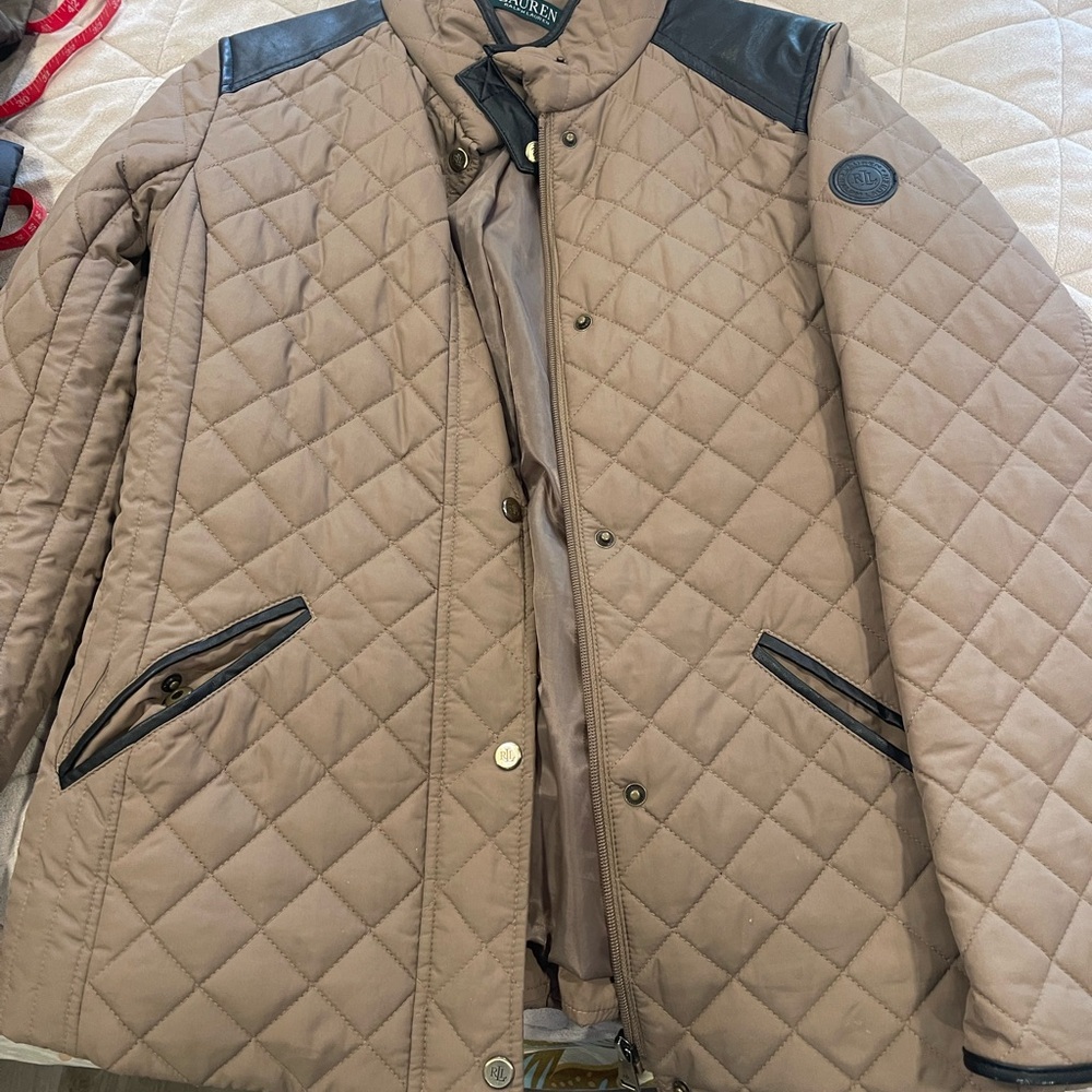Ralph Lauren Women's Tan Quilted Jacket